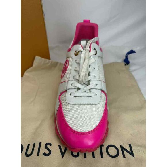 Louis Vuitton Run Away Sneaker Pink And White US Size 10 SPB-TS 356380 - Picture 12 of 13